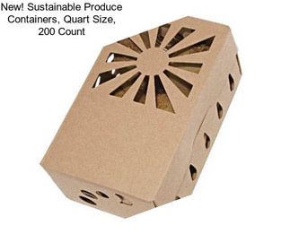 New! Sustainable Produce Containers, Quart Size, 200 Count