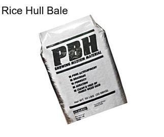Rice Hull Bale
