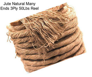 Jute Natural Many Ends 3Ply 50Lbs Reel