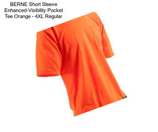 BERNE Short Sleeve Enhanced-Visibility Pocket Tee Orange - 4XL Regular