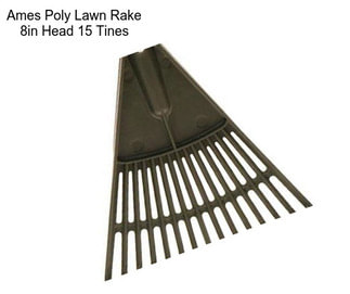 Ames Poly Lawn Rake 8in Head 15 Tines
