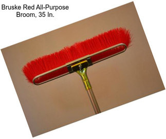 Bruske Red All-Purpose Broom, 35 In.