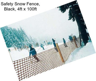 Safety Snow Fence, Black, 4ft x 100ft