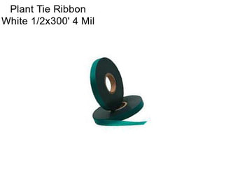 Plant Tie Ribbon White 1/2\