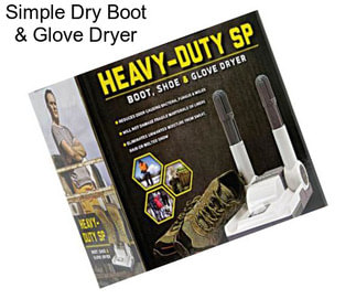 Simple Dry Boot & Glove Dryer