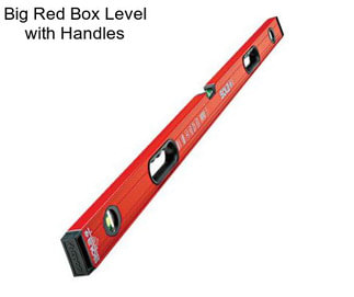 Big Red Box Level with Handles