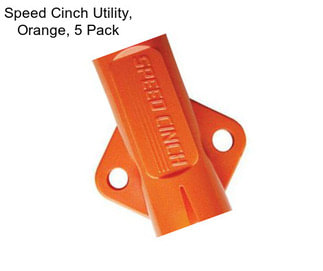 Speed Cinch Utility, Orange, 5 Pack