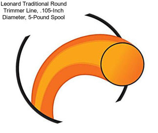 Leonard Traditional Round Trimmer Line, .105-Inch Diameter, 5-Pound Spool