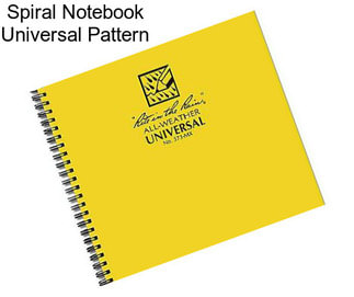 Spiral Notebook Universal Pattern