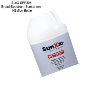 SunX SPF30+ Broad-Spectrum Sunscreen, 1-Gallon Bottle