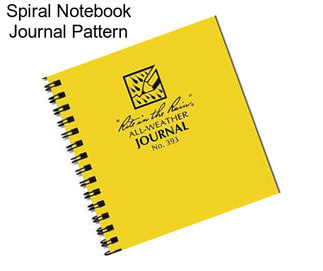 Spiral Notebook Journal Pattern