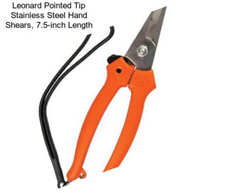 Leonard Pointed Tip Stainless Steel Hand Shears, 7.5-inch Length