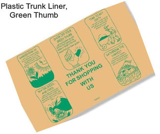 Plastic Trunk Liner, Green Thumb
