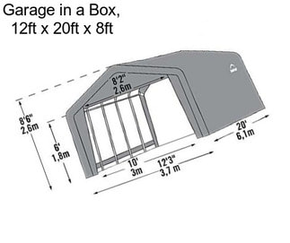 Garage in a Box, 12ft x 20ft x 8ft