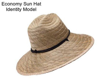 Economy Sun Hat Identity Model