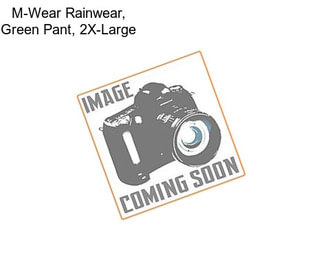 M-Wear Rainwear, Green Pant, 2X-Large