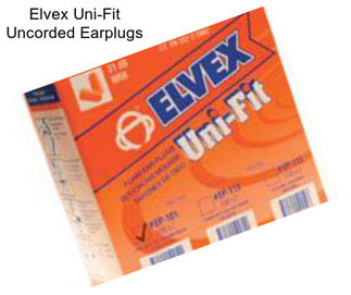 Elvex Uni-Fit Uncorded Earplugs