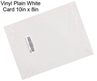 Vinyl Plain White Card 10in x 8in