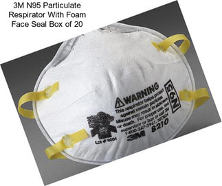 3M N95 Particulate Respirator With Foam Face Seal Box of 20