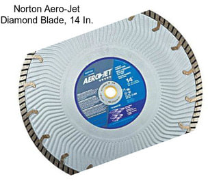 Norton Aero-Jet Diamond Blade, 14 In.