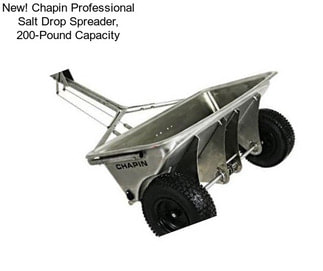 New! Chapin Professional Salt Drop Spreader, 200-Pound Capacity