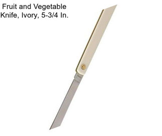 Fruit and Vegetable Knife, Ivory, 5-3/4 In.