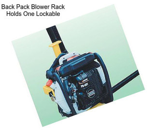 Back Pack Blower Rack Holds One Lockable