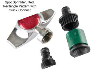 Spot Sprinkler, Red, Rectangle Pattern with Quick Connect