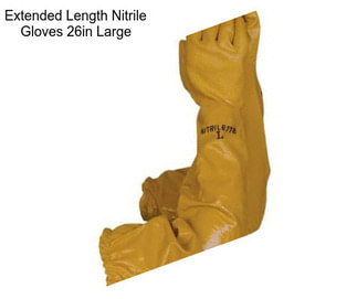 Extended Length Nitrile Gloves 26in Large