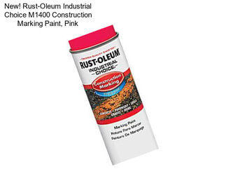 New! Rust-Oleum Industrial Choice M1400 Construction Marking Paint, Pink