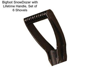 Bigfoot SnowDozer with Lifetime Handle, Set of 6 Shovels