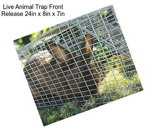 Live Animal Trap Front Release 24in x 8in x 7in