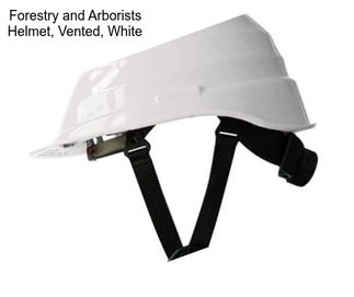 Forestry and Arborists Helmet, Vented, White