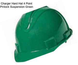 Charger Hard Hat 4 Point Pinlock Suspension Green
