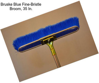 Bruske Blue Fine-Bristle Broom, 35 In.