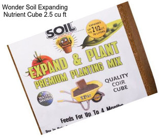 Wonder Soil Expanding Nutrient Cube 2.5 cu ft