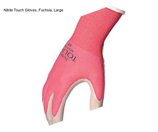 Nitrile Touch Gloves, Fuchsia, Large