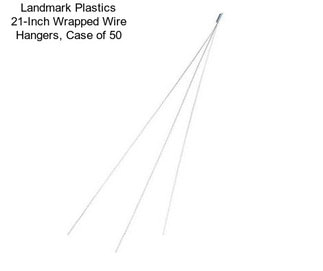 Landmark Plastics 21-Inch Wrapped Wire Hangers, Case of 50