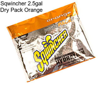 Sqwincher 2.5gal Dry Pack Orange