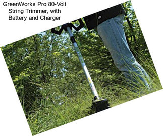 GreenWorks Pro 80-Volt String Trimmer, with Battery and Charger