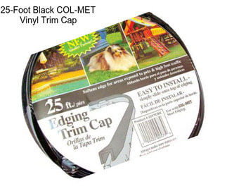 25-Foot Black COL-MET Vinyl Trim Cap