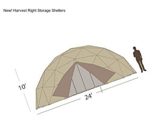 New! Harvest Right Storage Shelters