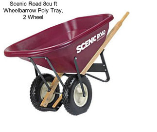 Scenic Road 8cu ft Wheelbarrow Poly Tray, 2 Wheel