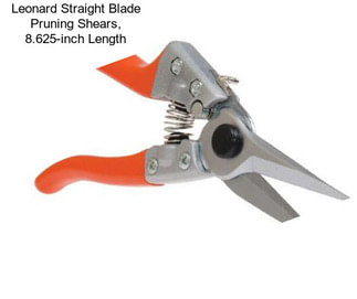 Leonard Straight Blade Pruning Shears, 8.625-inch Length