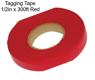 Tagging Tape 1/2in x 300ft Red