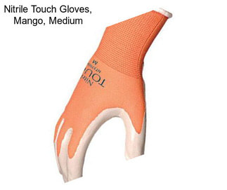 Nitrile Touch Gloves, Mango, Medium