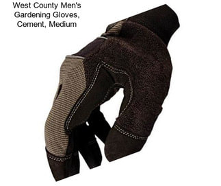West County Men\'s Gardening Gloves, Cement, Medium