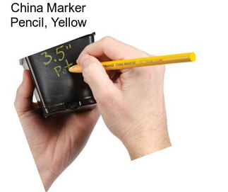 China Marker Pencil, Yellow