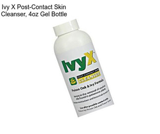 Ivy X Post-Contact Skin Cleanser, 4oz Gel Bottle