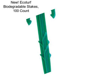 New! Ecoturf Biodegradable Stakes, 100 Count